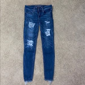 american eagle ripped jeans